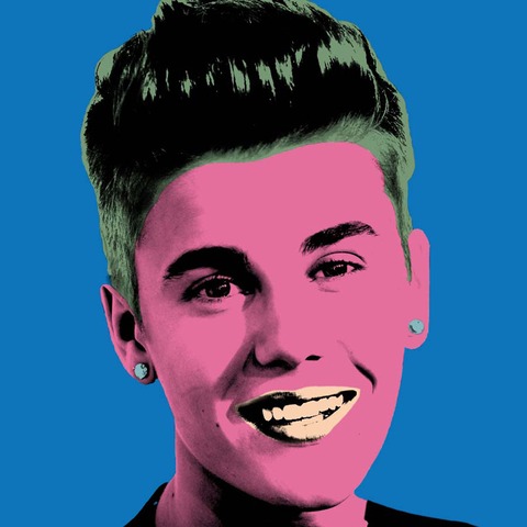 Justin+Bieber+Andy+Warhol+makeover