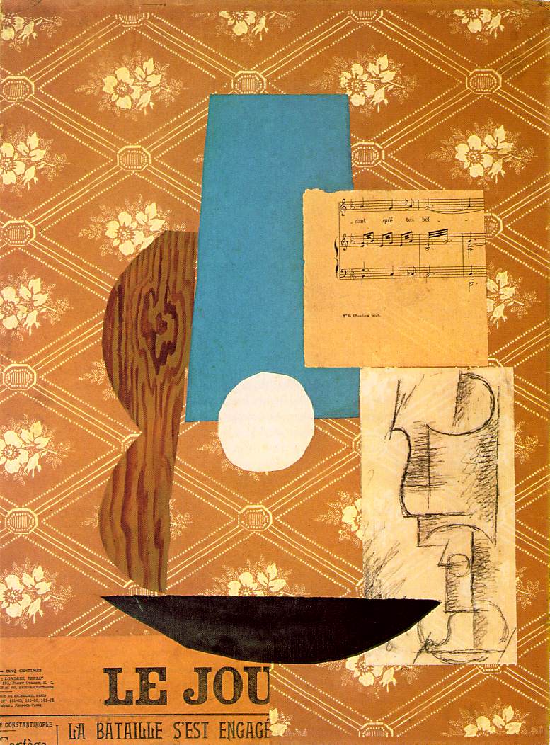 Picasso_Guitar_Sheet_Music_and_Wine_Glass_1912